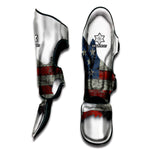 Eagle American Flag Print Muay Thai Shin Guard