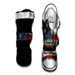 Eagle American Flag Print Muay Thai Shin Guard