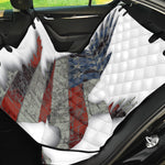 Eagle American Flag Print Pet Car Back Seat Cover