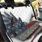 Eagle American Flag Print Pet Car Back Seat Cover