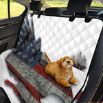 Eagle American Flag Print Pet Car Back Seat Cover