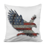 Eagle American Flag Print Pillow Cover