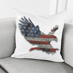 Eagle American Flag Print Pillow Cover