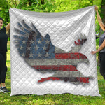 Eagle American Flag Print Quilt