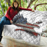 Eagle American Flag Print Quilt