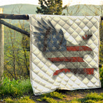 Eagle American Flag Print Quilt