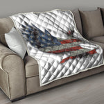Eagle American Flag Print Quilt