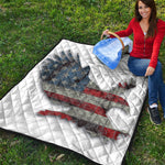 Eagle American Flag Print Quilt