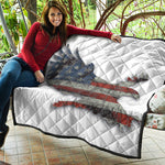 Eagle American Flag Print Quilt