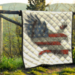 Eagle American Flag Print Quilt