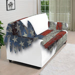Eagle American Flag Print Sofa Cover