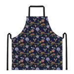 Eagle And Jaguar Pattern Print Apron