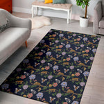 Eagle And Jaguar Pattern Print Area Rug