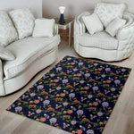 Eagle And Jaguar Pattern Print Area Rug
