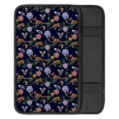 Eagle And Jaguar Pattern Print Car Center Console Cover