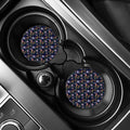 Eagle And Jaguar Pattern Print Car Coasters