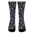 Eagle And Jaguar Pattern Print Crew Socks
