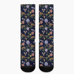 Eagle And Jaguar Pattern Print Crew Socks
