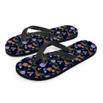 Eagle And Jaguar Pattern Print Flip Flops