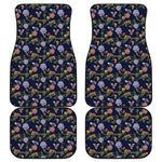 Eagle And Jaguar Pattern Print Front and Back Car Floor Mats