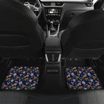 Eagle And Jaguar Pattern Print Front and Back Car Floor Mats