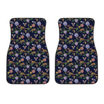 Eagle And Jaguar Pattern Print Front Car Floor Mats