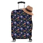Eagle And Jaguar Pattern Print Luggage Cover