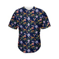Eagle And Jaguar Pattern Print Men's Baseball Jersey