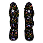 Eagle And Jaguar Pattern Print Muay Thai Shin Guard