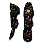 Eagle And Jaguar Pattern Print Muay Thai Shin Guard