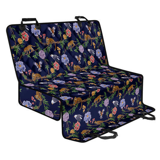 Eagle And Jaguar Pattern Print Pet Car Back Seat Cover