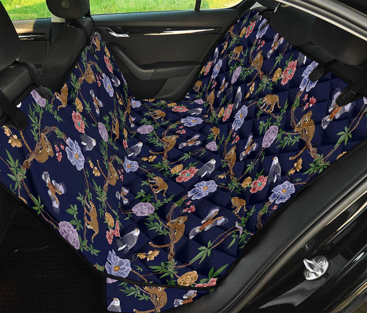 Eagle And Jaguar Pattern Print Pet Car Back Seat Cover