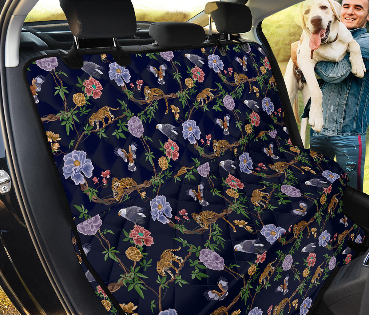 Eagle And Jaguar Pattern Print Pet Car Back Seat Cover