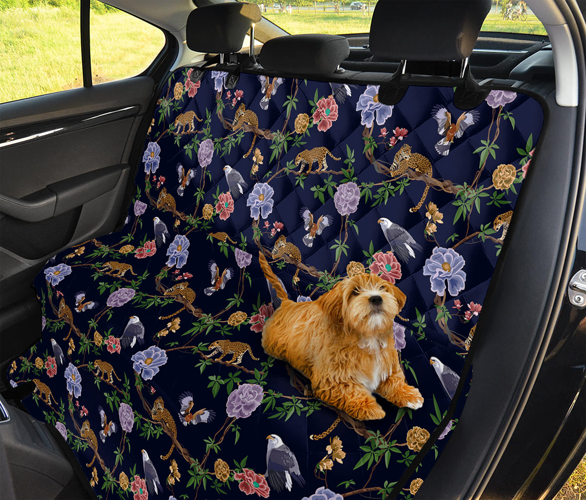 Eagle And Jaguar Pattern Print Pet Car Back Seat Cover