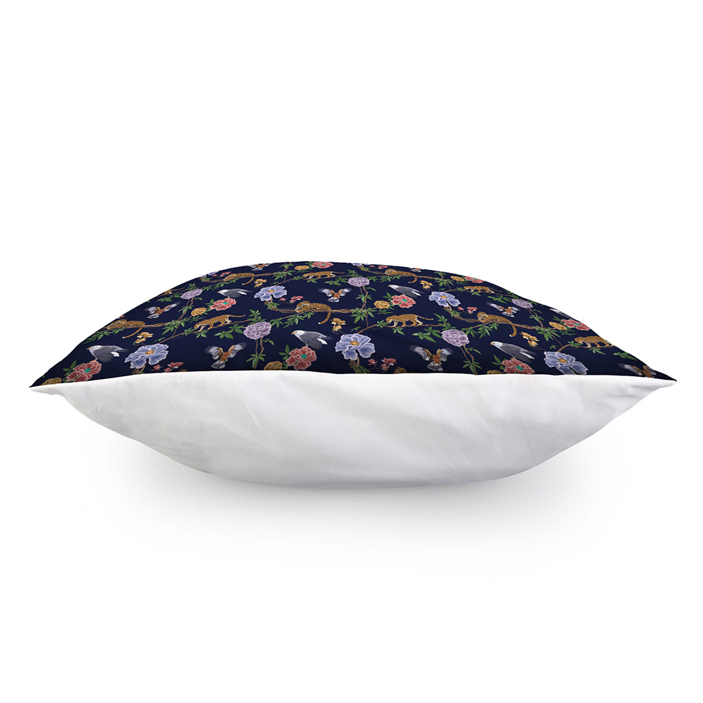 Eagle And Jaguar Pattern Print Pillow Cover