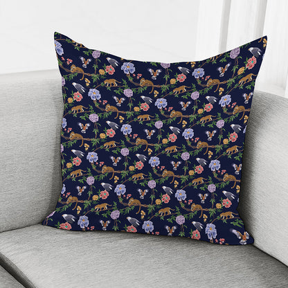 Eagle And Jaguar Pattern Print Pillow Cover