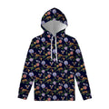 Eagle And Jaguar Pattern Print Pullover Hoodie