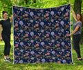 Eagle And Jaguar Pattern Print Quilt