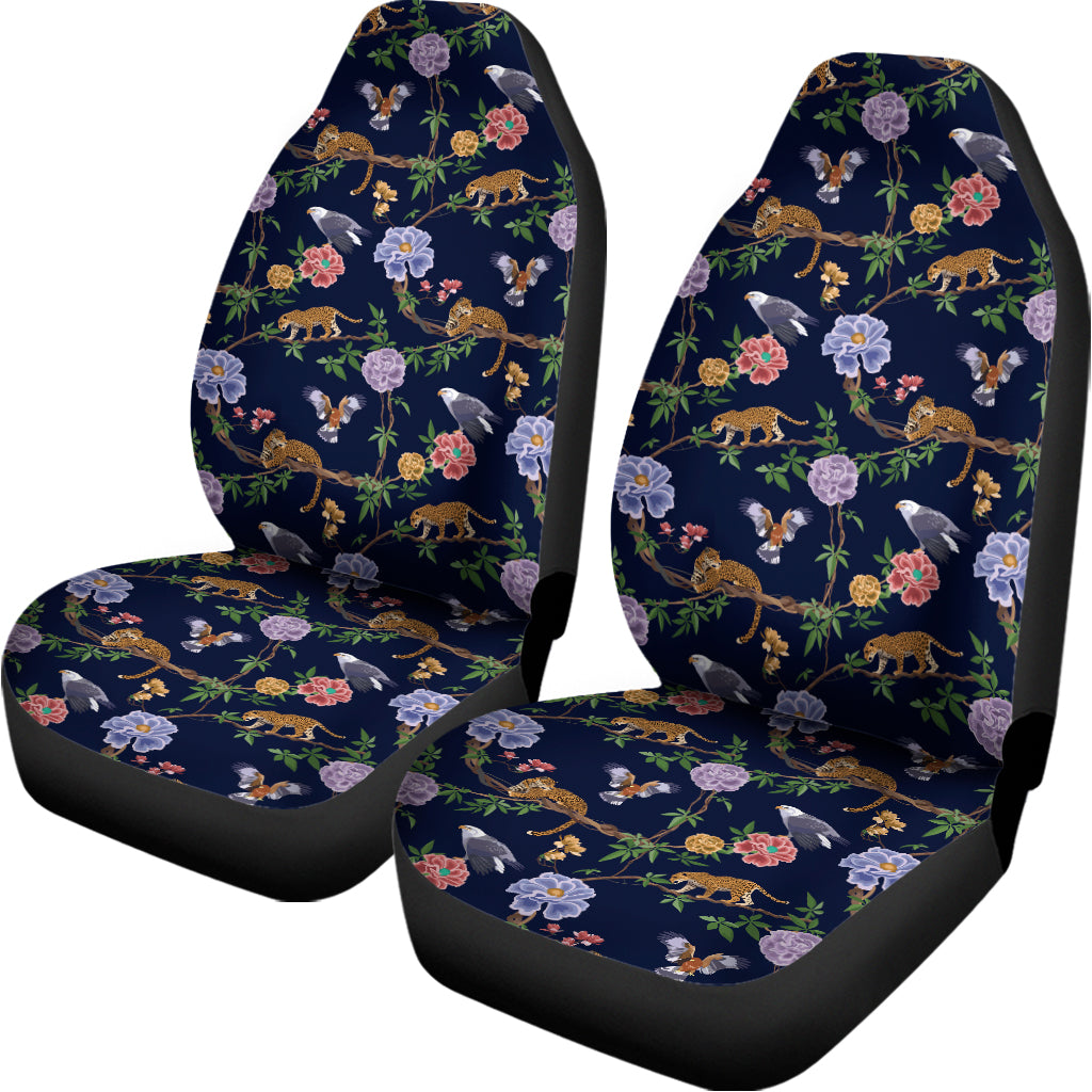 Eagle And Jaguar Pattern Print Universal Fit Car Seat Covers