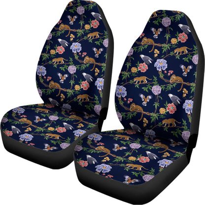 Eagle And Jaguar Pattern Print Universal Fit Car Seat Covers