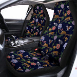 Eagle And Jaguar Pattern Print Universal Fit Car Seat Covers