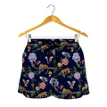 Eagle And Jaguar Pattern Print Women's Shorts