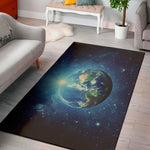 Earth And Space Print Area Rug