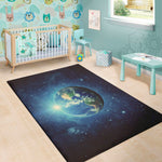 Earth And Space Print Area Rug