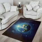 Earth And Space Print Area Rug