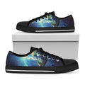Earth And Space Print Black Low Top Sneakers