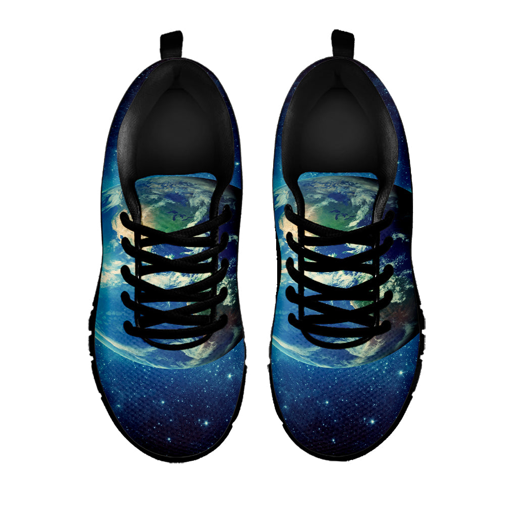 Earth And Space Print Black Sneakers