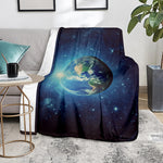Earth And Space Print Blanket