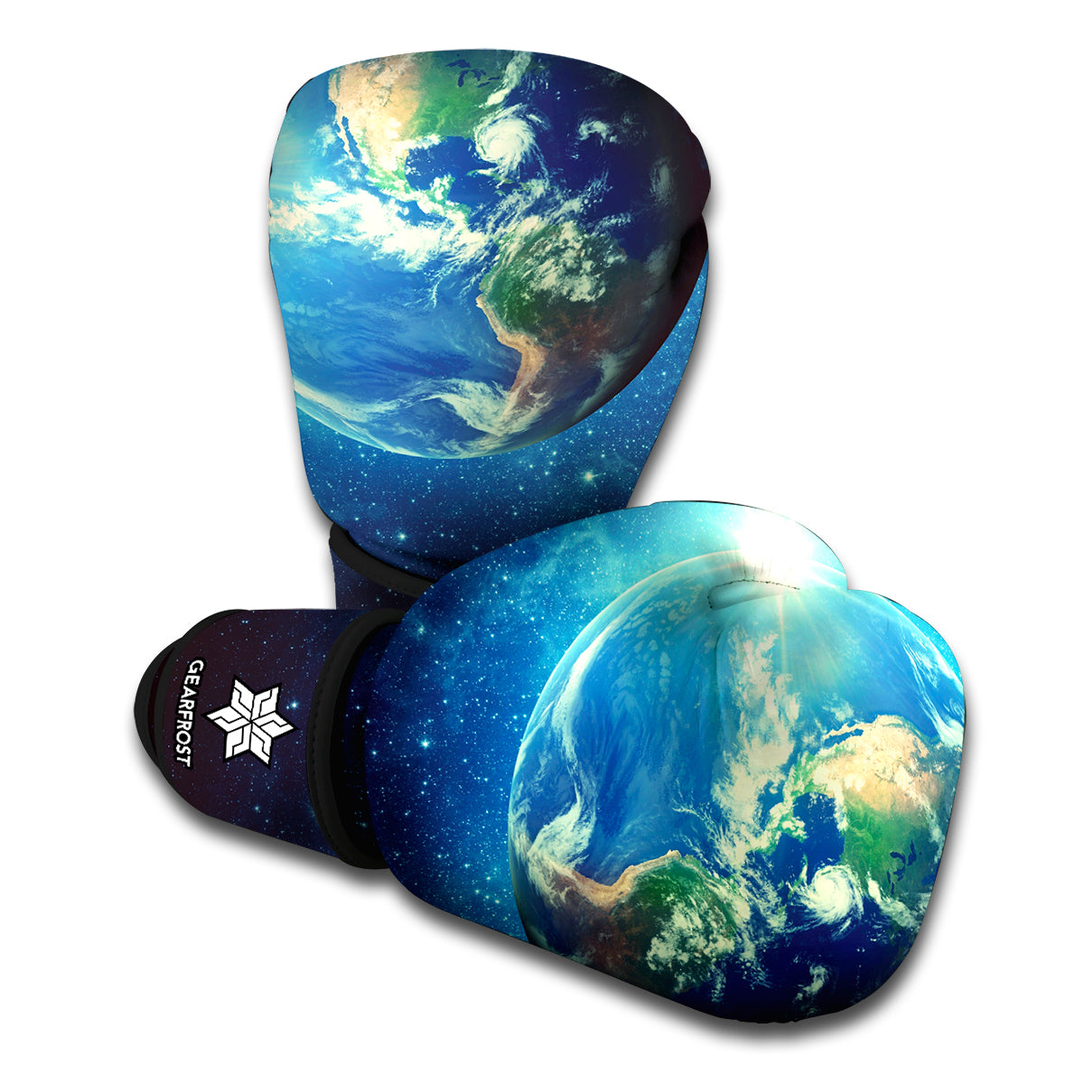 Earth And Space Print Boxing Gloves