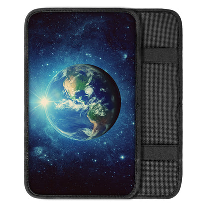Earth And Space Print Car Center Console Cover